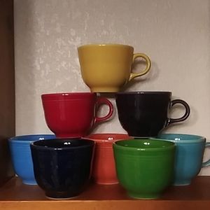 DONATED. Homer Laughlin Fiesta Cups